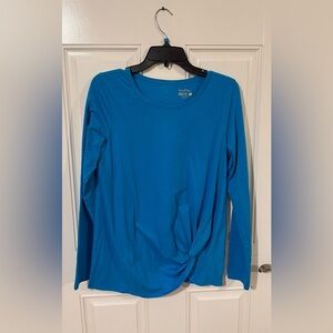Lilly Pulitzer Vibrant Blue Long Sleeve Top